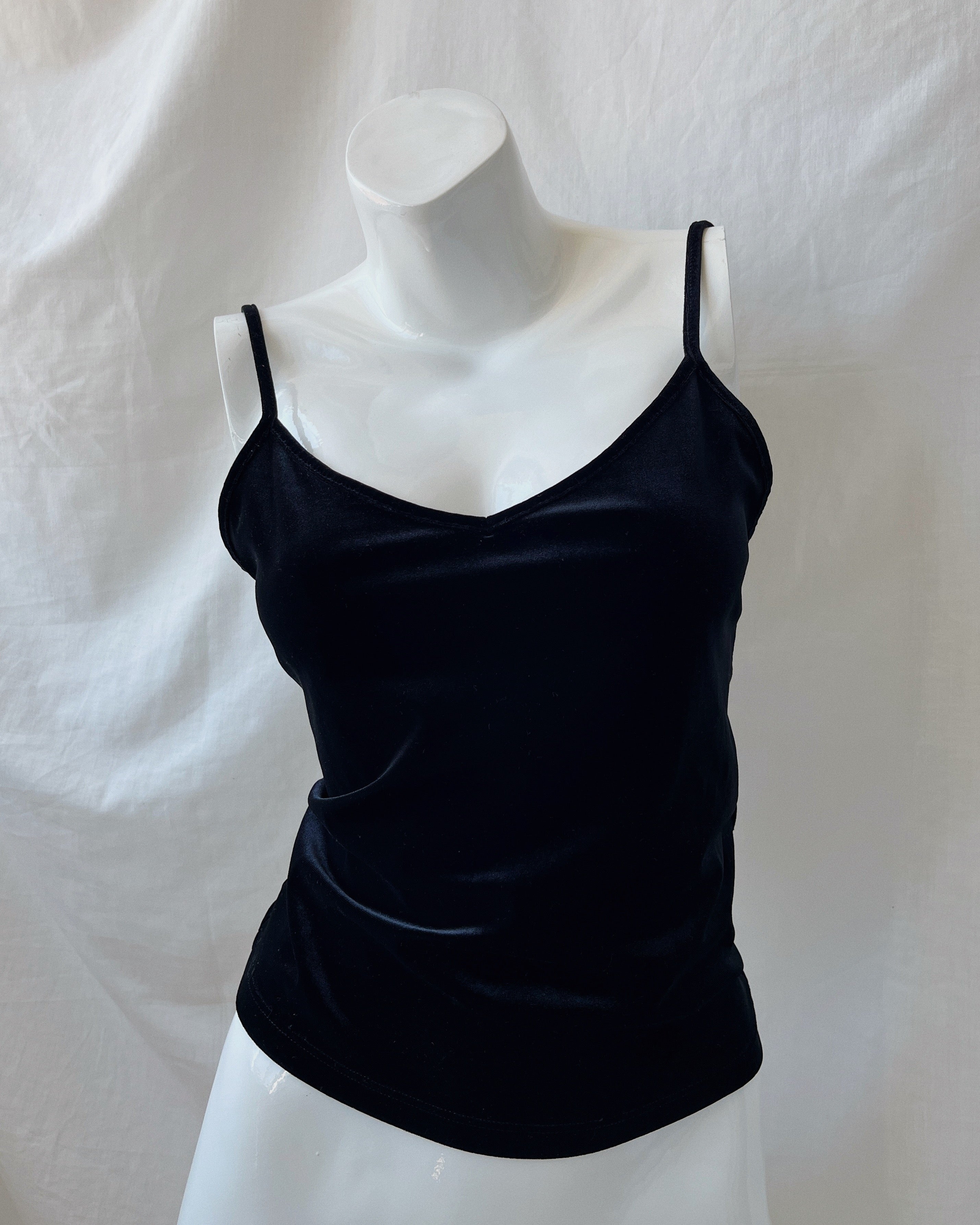 Velvet crop-top (S)
