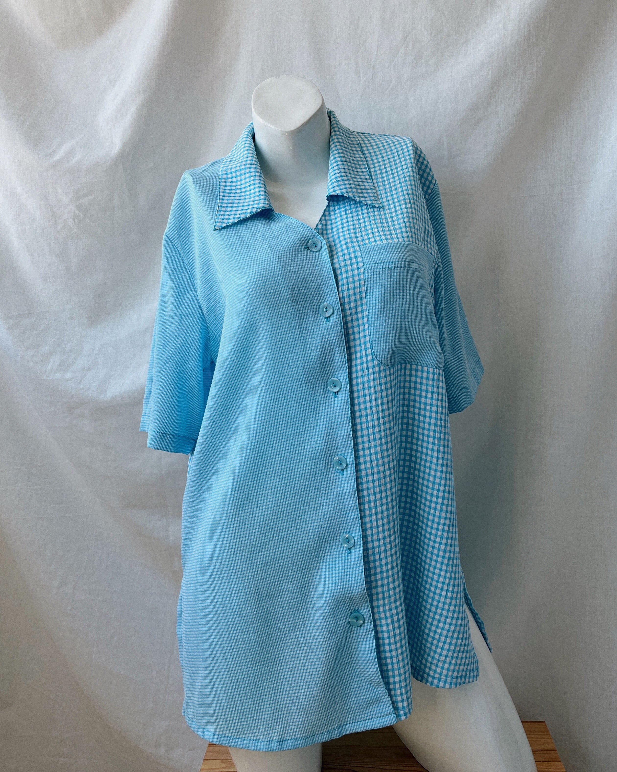 Vintage gingham shirt (XL)