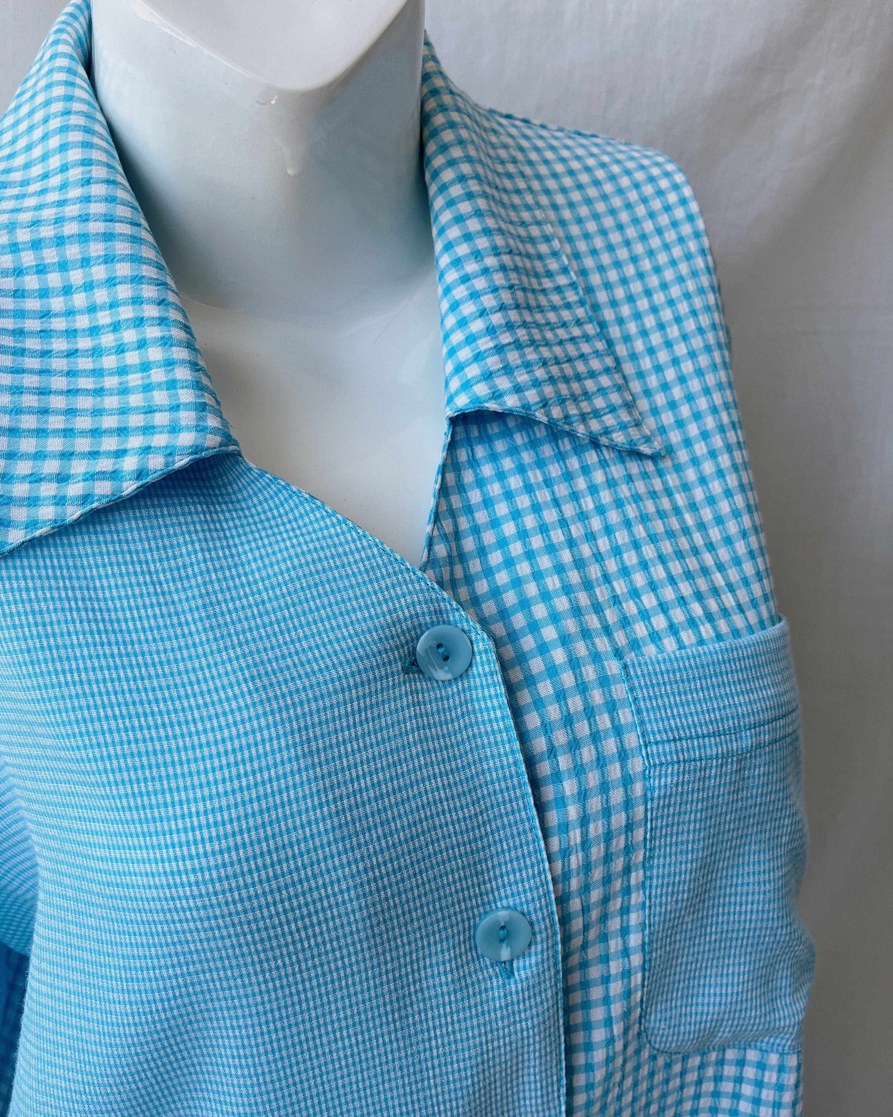Vintage gingham shirt (XL)